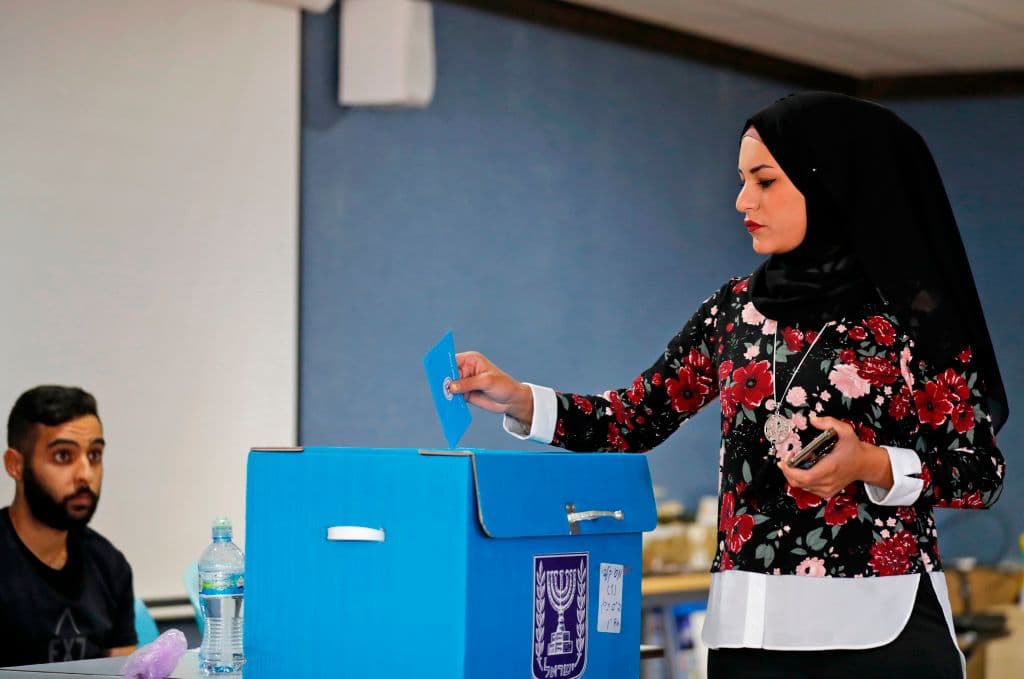 Arab Israeli Palestinian election vote